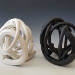 White and Black Tangle Sculptures