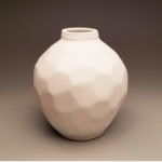 faceted matte white orb